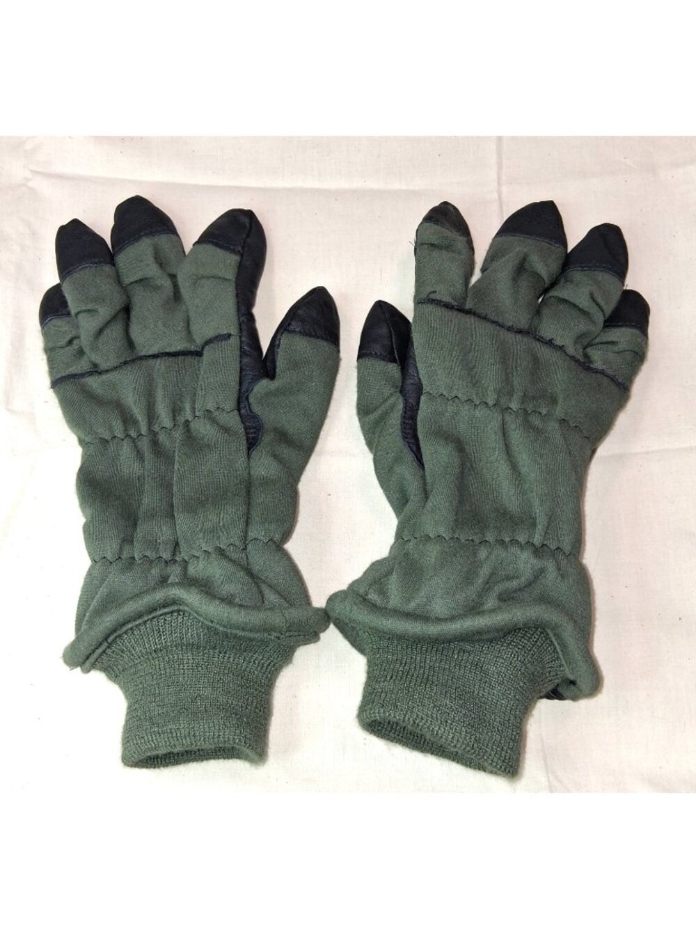 US Military Flyer's Intermediate Cold Weather Gloves Sz 9 Fire Resistant HAU-15P